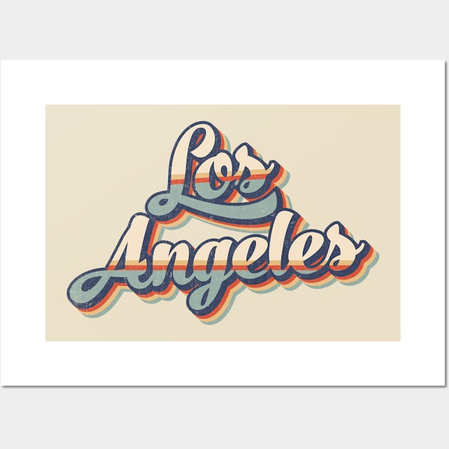 Los Angeles // Retro Vintage Style Wall Art by Stacy Peters Art